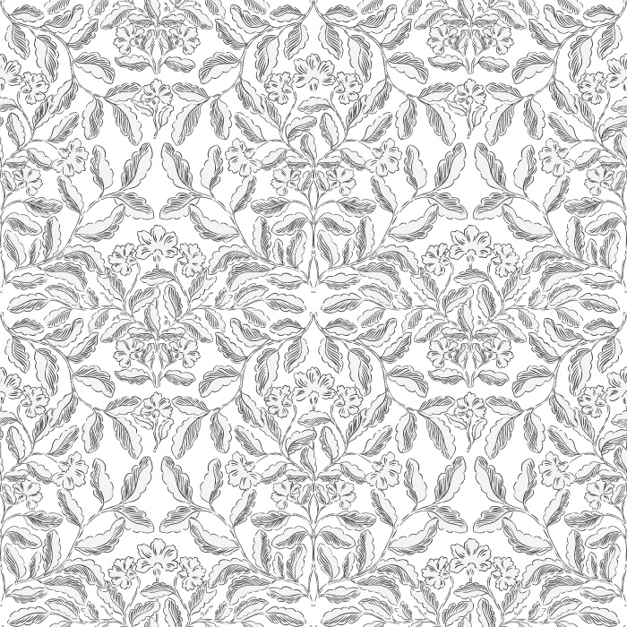 Hibiscus Glow Wallpaper showcases a richly layered floral motif with hibiscus-inspired blooms in warm taupe for a refined and organic look.