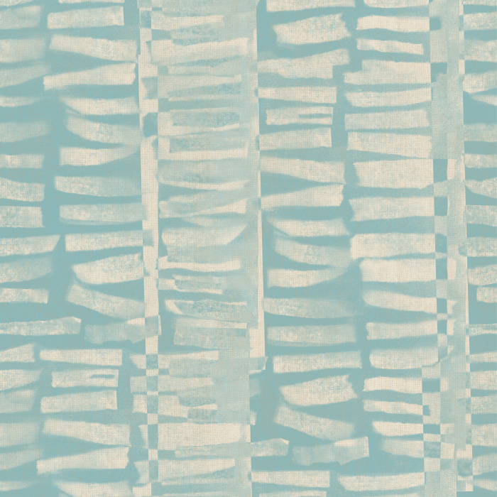 Geo Lines Wallpaper features an abstract, hand-painted linear pattern in soft taupe tones on a warm neutral base for a rhythmic modern look.