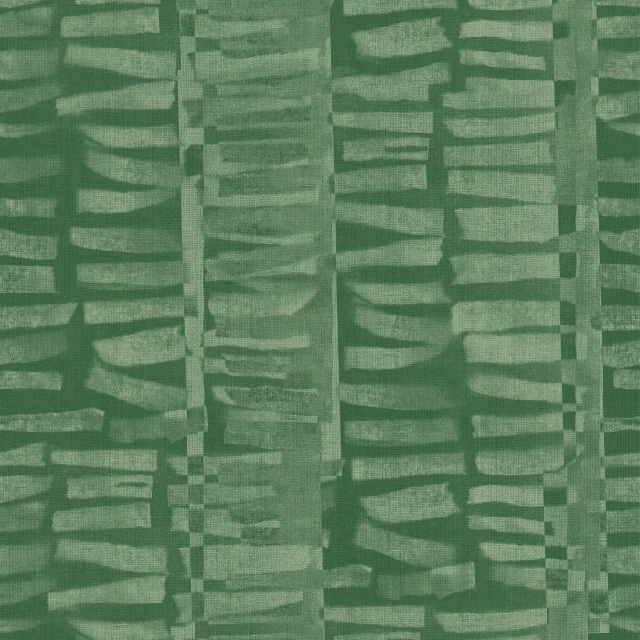 Geo Lines Wallpaper features an abstract, hand-painted linear pattern in soft taupe tones on a warm neutral base for a rhythmic modern look.