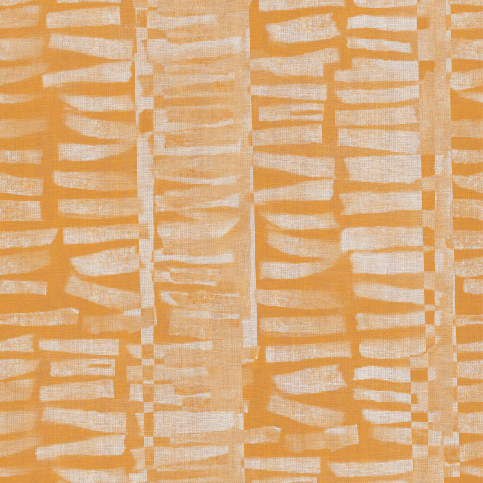 Geo Lines Wallpaper features an abstract, hand-painted linear pattern in soft taupe tones on a warm neutral base for a rhythmic modern look.