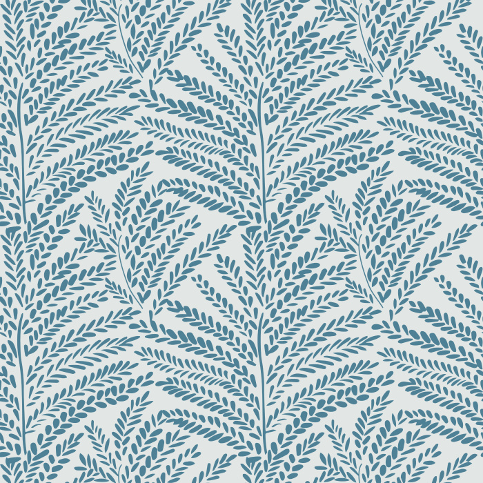 Pura Vida Wallpaper brings soft, tropical elegance to your space with a delicate palm-inspired motif in warm beige on a tan backdrop.