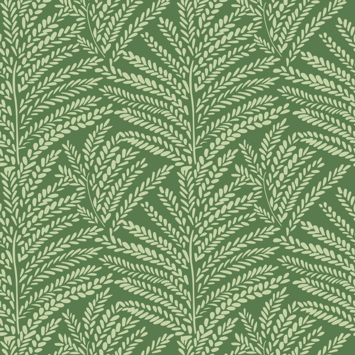 Pura Vida Wallpaper brings soft, tropical elegance to your space with a delicate palm-inspired motif in warm beige on a tan backdrop.