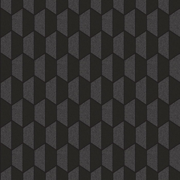 Hexagon Elements Wallpaper features a bold 3D cube-inspired hexagonal pattern in rich, tonal shades of brown, delivering depth and structure.