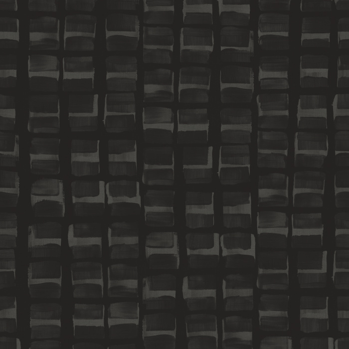 Square Strokes Wallpaper showcases a hand-painted grid of watercolor-style blocks in soft blue and green tones.

