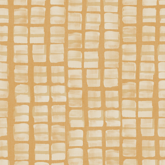 Square Strokes Wallpaper showcases a hand-painted grid of watercolor-style blocks in soft blue and green tones.



