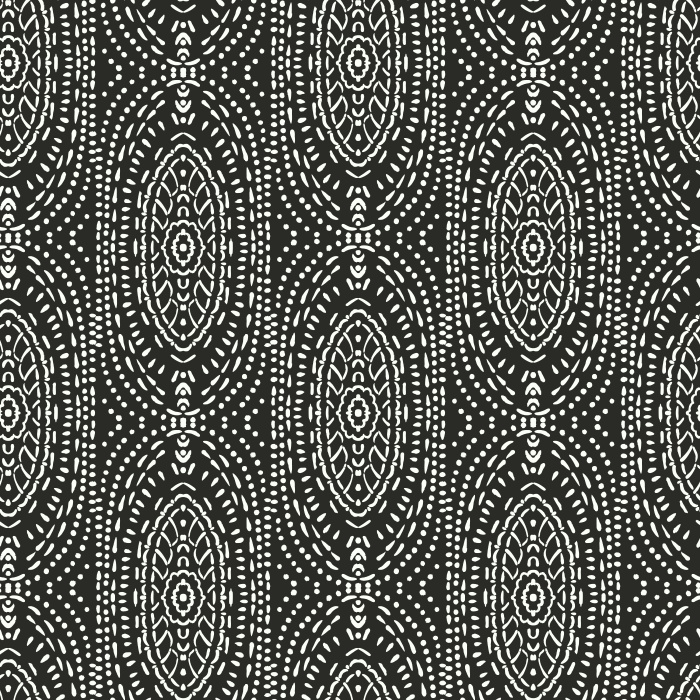 Elevate your walls with the subtle elegance of our Dotted Tapestry wallpaper, a refined bohemian-inspired design featuring delicate dotted medallions.