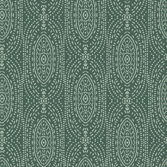 Elevate your walls with the subtle elegance of our Dotted Tapestry wallpaper, a refined bohemian-inspired design featuring delicate dotted medallions.