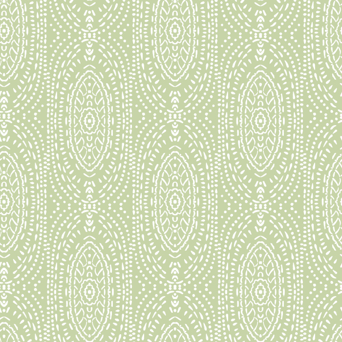 Elevate your walls with the subtle elegance of our Dotted Tapestry wallpaper, a refined bohemian-inspired design featuring delicate dotted medallions.