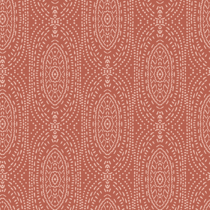 Elevate your walls with the subtle elegance of our Dotted Tapestry wallpaper, a refined bohemian-inspired design featuring delicate dotted medallions.