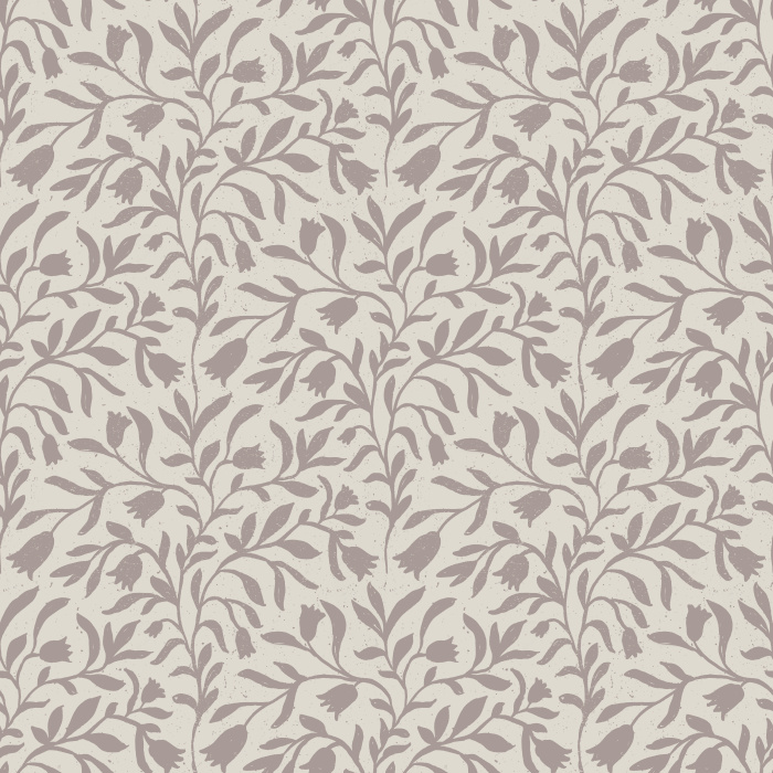 Add soft elegance to your space with our Floral Lace wallpaper, a delicate botanical pattern featuring climbing leafy vines in a gentle taupe on cream.