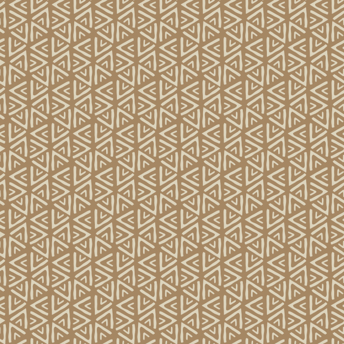 Elevate your space with the timeless sophistication of Rustic Angles wallpaper, featuring a small-scale geometric triangle pattern in a warm, natural beige colorway.