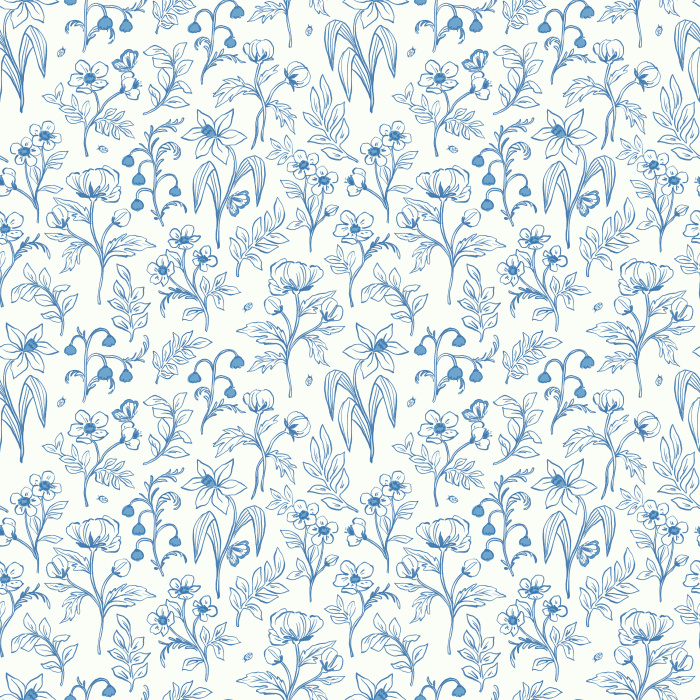 Brighten your home with the delicate charm of Sketched Wildflora wallpaper, featuring hand-drawn wildflower and botanical line art in soft taupe on a crisp white background.