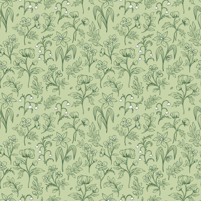 Brighten your home with the delicate charm of Sketched Wildflora wallpaper, featuring hand-drawn wildflower and botanical line art in soft taupe on a crisp white background.