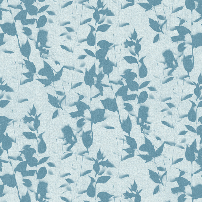 Infuse your space with effortless organic beauty using Botanical Echo wallpaper, showcasing a soft, repeating silhouette leaf pattern in warm taupe on a fresh white background.