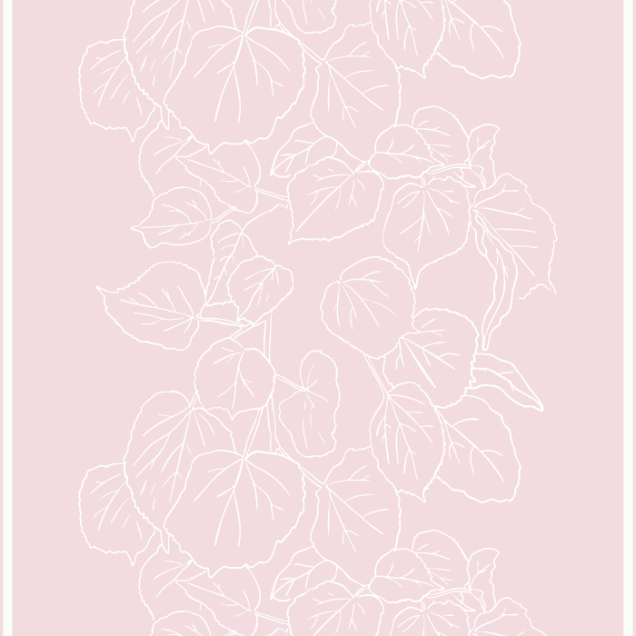 Create a striking, nature-inspired statement with Climbing Ivy wallpaper, featuring oversized hand-drawn ivy vines cascading vertically in elegant black line art on a soft off-white background.