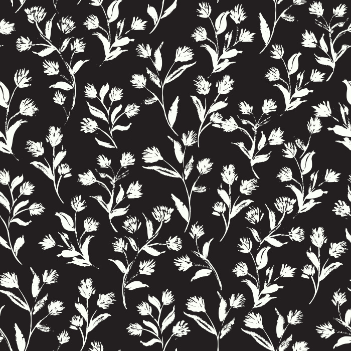 Create a warm, welcoming atmosphere with Golden Flourish wallpaper, featuring a charming botanical sprig pattern in soft cream on a golden brown background.