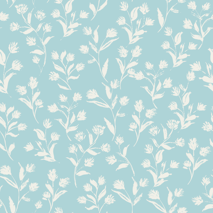 Create a warm, welcoming atmosphere with Golden Flourish wallpaper, featuring a charming botanical sprig pattern in soft cream on a golden brown background.