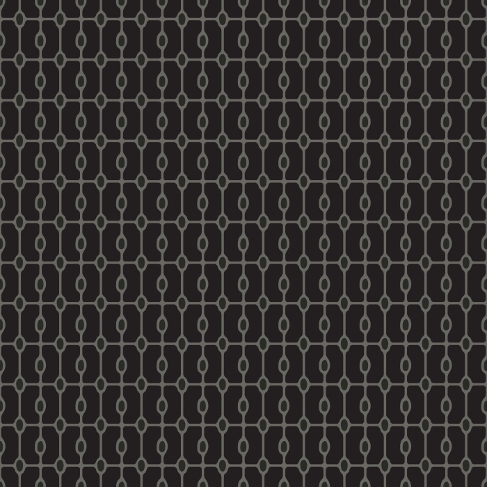 Add a touch of timeless sophistication to your interiors with Gridded Deco wallpaper, featuring a classic art deco-inspired geometric grid in muted gold on a rich navy blue background.