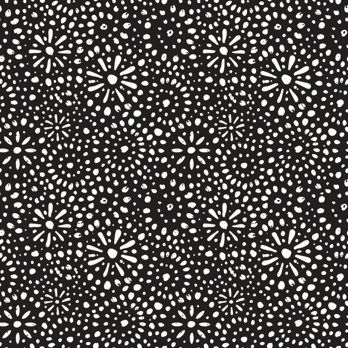 Energize your space with Stardusted Boho wallpaper, featuring a playful dotted starburst pattern in warm tan on a rich, earthy red background.