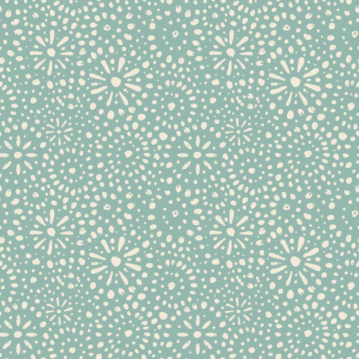 Energize your space with Stardusted Boho wallpaper, featuring a playful dotted starburst pattern in warm tan on a rich, earthy red background.