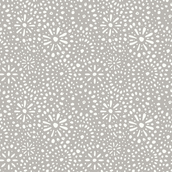 Energize your space with Stardusted Boho wallpaper, featuring a playful dotted starburst pattern in warm tan on a rich, earthy red background.