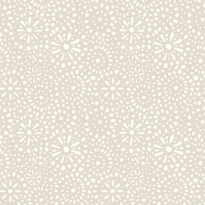 Energize your space with Stardusted Boho wallpaper, featuring a playful dotted starburst pattern in warm tan on a rich, earthy red background.