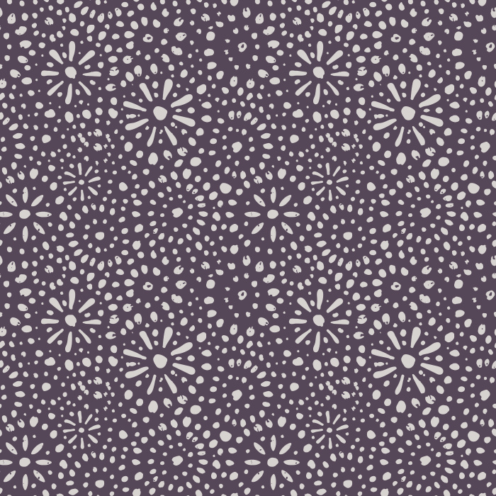 Energize your space with Stardusted Boho wallpaper, featuring a playful dotted starburst pattern in warm tan on a rich, earthy red background.