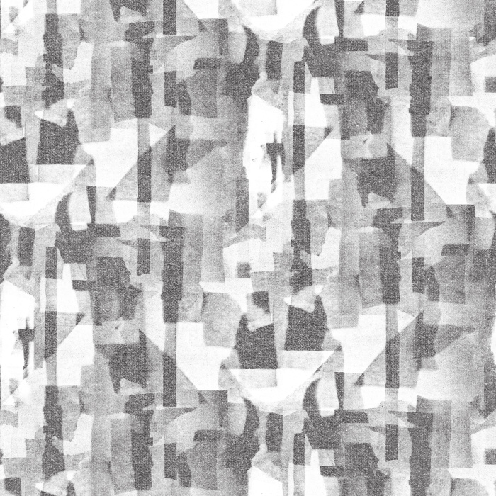 Introduce modern artistry to your home with Texture Collage wallpaper, featuring an abstract watercolor collage of overlapping geometric shapes in taupe, beige, and soft gray.