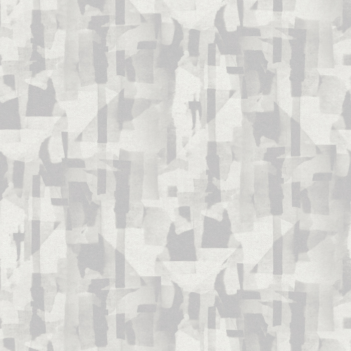 Introduce modern artistry to your home with Texture Collage wallpaper, featuring an abstract watercolor collage of overlapping geometric shapes in taupe, beige, and soft gray.
