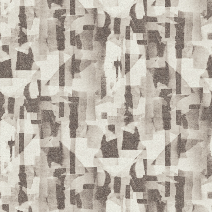 Introduce modern artistry to your home with Texture Collage wallpaper, featuring an abstract watercolor collage of overlapping geometric shapes in taupe, beige, and soft gray.