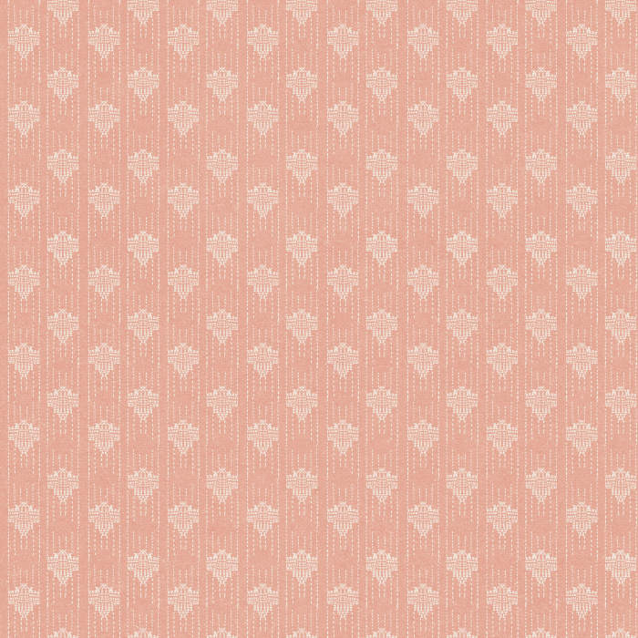 Bring a touch of subtle bohemian charm to your space with Boho Weave wallpaper, featuring a small-scale ikat-inspired motif in soft beige on a warm blush mauve background.