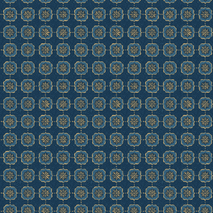 Starlet Lace wallpaper features a delicate geometric medallion pattern with soft, lace-inspired motifs in light green and cream tones, adding vintage-modern charm.