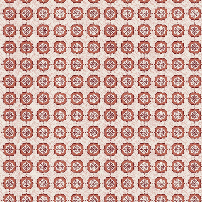 Starlet Lace wallpaper features a delicate geometric medallion pattern with soft, lace-inspired motifs in light green and cream tones, adding vintage-modern charm.