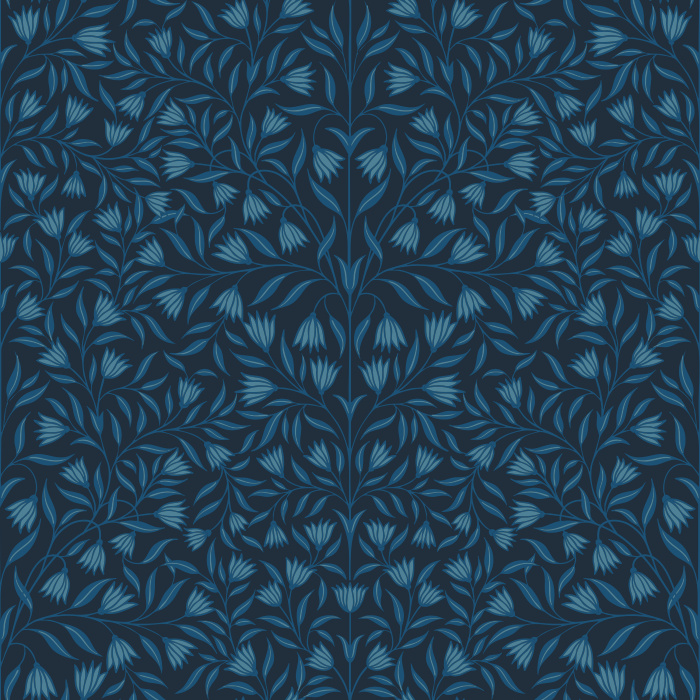 Garden Charm wallpaper brings a fresh, botanical touch with a lively pattern of hand-drawn pink florals and olive green leaves on a soft cream background.