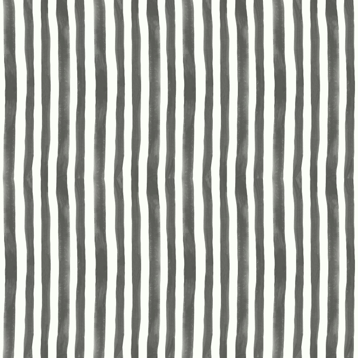 Handpainted Stripes wallpaper features playful, irregular vertical stripes in a warm blush pink and cream palette, adding a whimsical, artistic touch to any space.