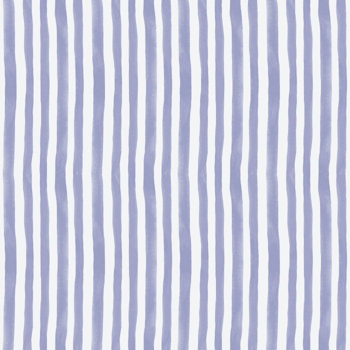 Handpainted Stripes wallpaper features playful, irregular vertical stripes in a warm blush pink and cream palette, adding a whimsical, artistic touch to any space.