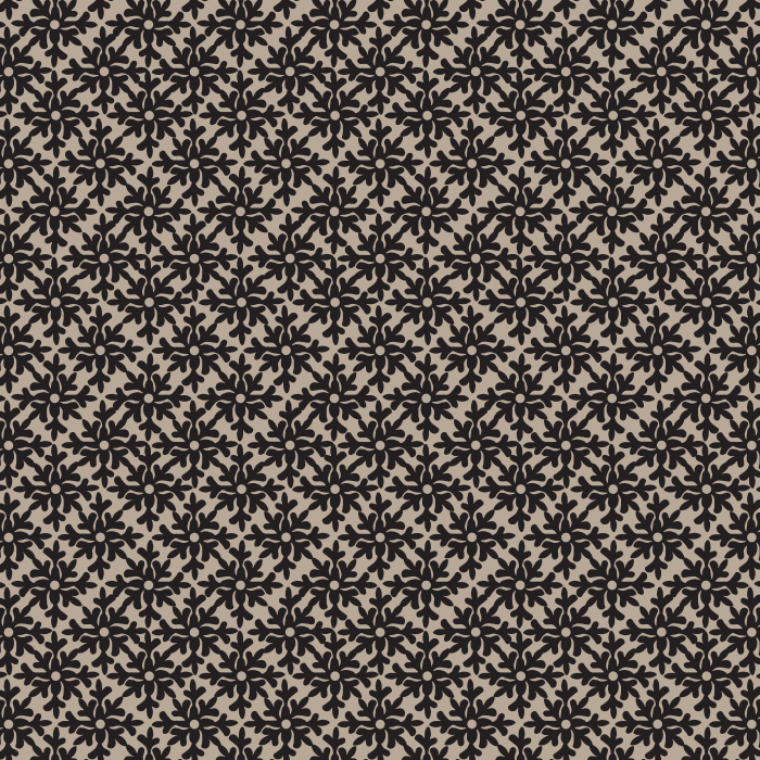 Underwater Tile wallpaper features a rich navy blue background with intricate cream botanical tile motifs, creating a striking blend of classic and coastal style.