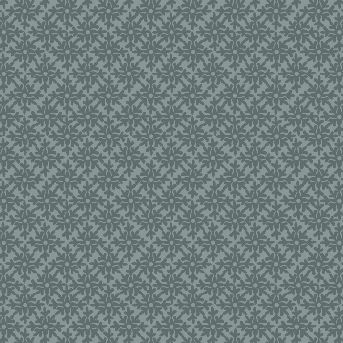 Underwater Tile wallpaper features a rich navy blue background with intricate cream botanical tile motifs, creating a striking blend of classic and coastal style.