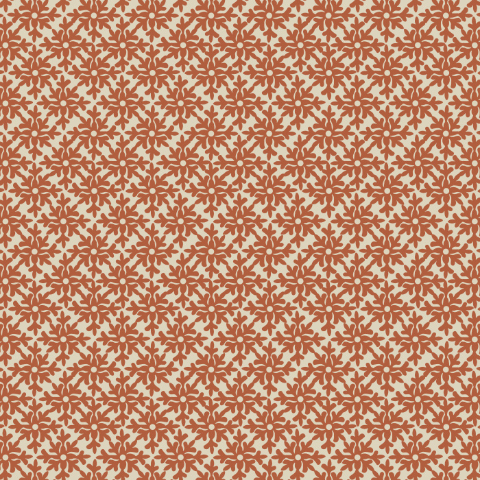 Underwater Tile wallpaper features a rich navy blue background with intricate cream botanical tile motifs, creating a striking blend of classic and coastal style.