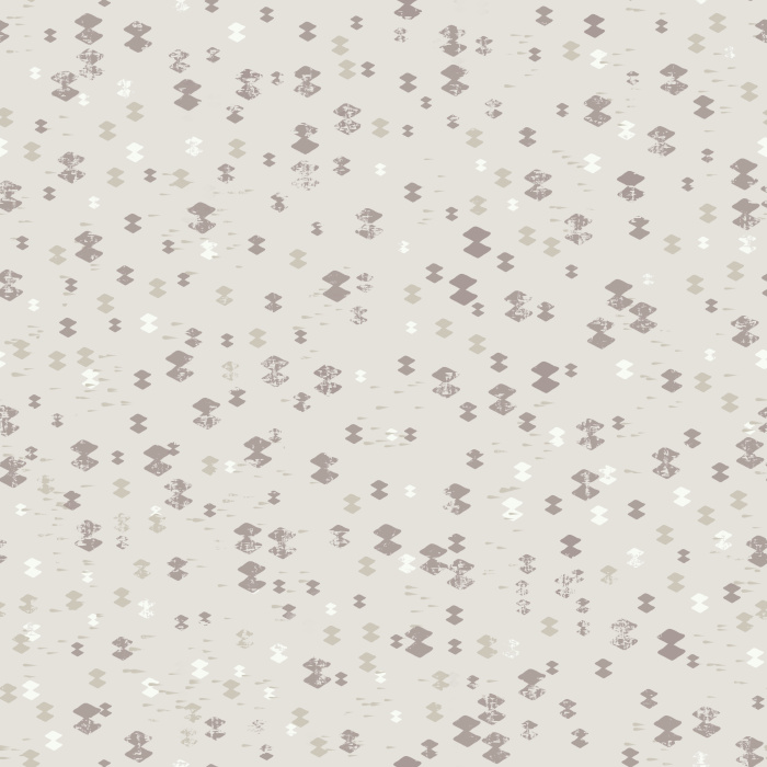 Dotty Diamonds wallpaper features playful blue and yellow dotted diamond motifs scattered across a soft white background, bringing cheerful, modern style to any nursery.