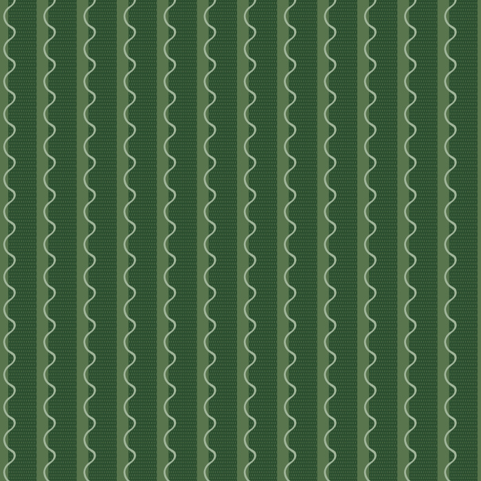 Wavy Vibes wallpaper features playful vertical wavy stripes in light blue and soft cream, creating a fresh and modern coastal-inspired look for any room.