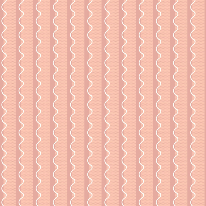 Wavy Vibes wallpaper features playful vertical wavy stripes in light blue and soft cream, creating a fresh and modern coastal-inspired look for any room.
