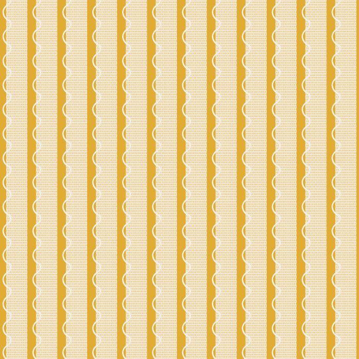 Wavy Vibes wallpaper features playful vertical wavy stripes in light blue and soft cream, creating a fresh and modern coastal-inspired look for any room.