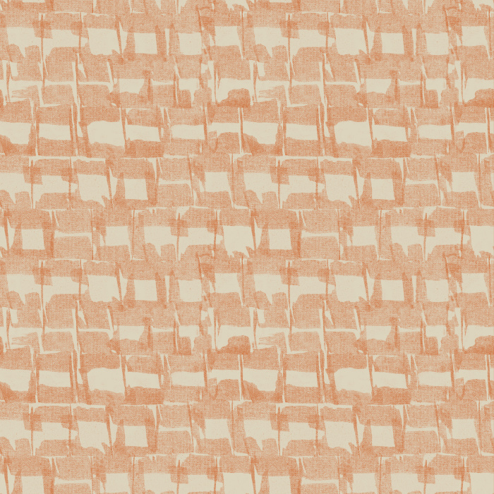 Irregular Marks wallpaper features a modern hand-painted pattern of uneven beige brush marks on a warm cream background, bringing organic movement to your walls.