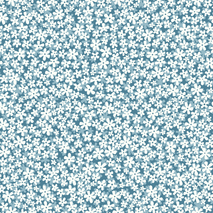 Ditsy Retro Daisy wallpaper features a charming, small-scale daisy floral pattern in soft pink and white, bringing playful vintage vibes to any nursery.