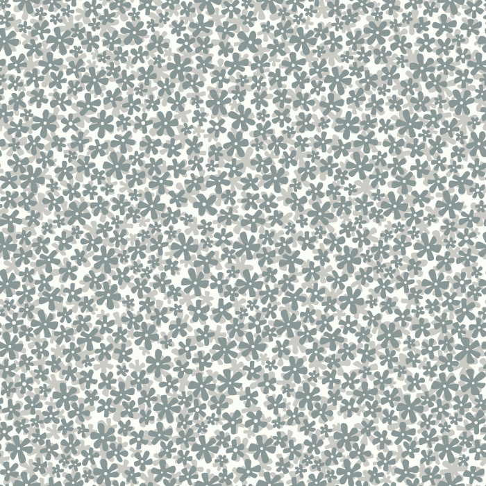 Ditsy Retro Daisy wallpaper features a charming, small-scale daisy floral pattern in soft pink and white, bringing playful vintage vibes to any nursery.