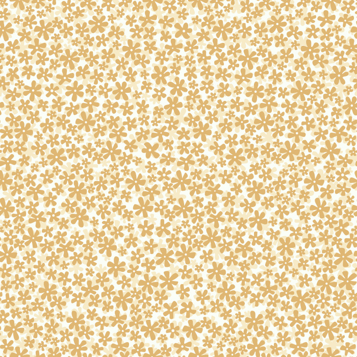 Ditsy Retro Daisy wallpaper features a charming, small-scale daisy floral pattern in soft pink and white, bringing playful vintage vibes to any nursery.