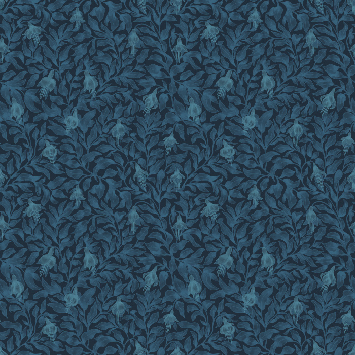 Heirloom Bloom wallpaper features a delicate leafy vine pattern in soft sage green on a warm cream background, creating a timeless botanical look.