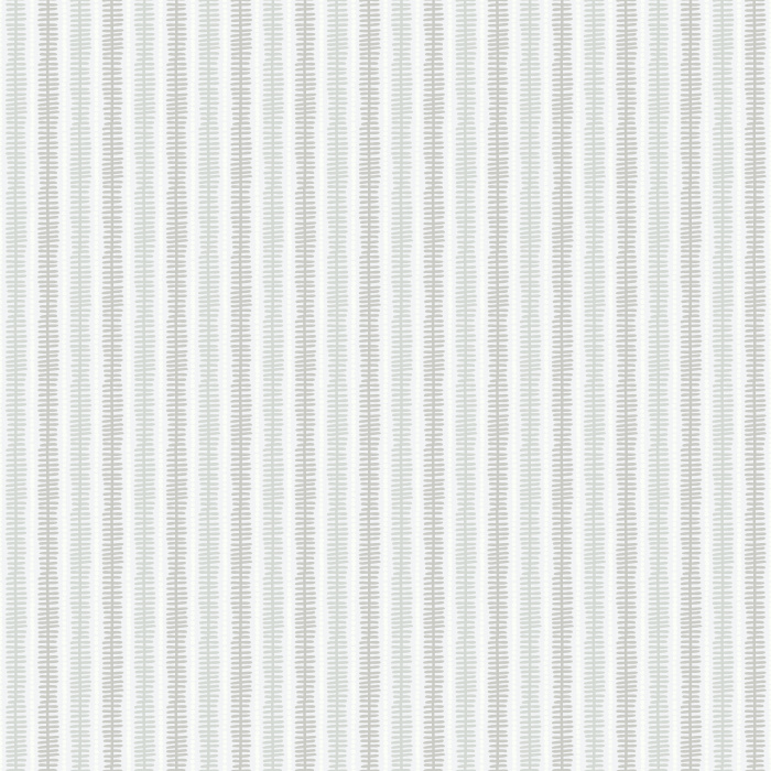 Chloe Stripe wallpaper features elegant, narrow vertical stripes in soft sage green and cream, offering a fresh, timeless look for traditional or modern interiors.