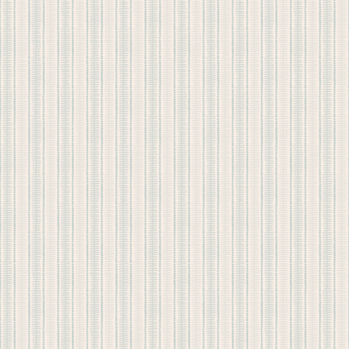 Chloe Stripe wallpaper features elegant, narrow vertical stripes in soft sage green and cream, offering a fresh, timeless look for traditional or modern interiors.